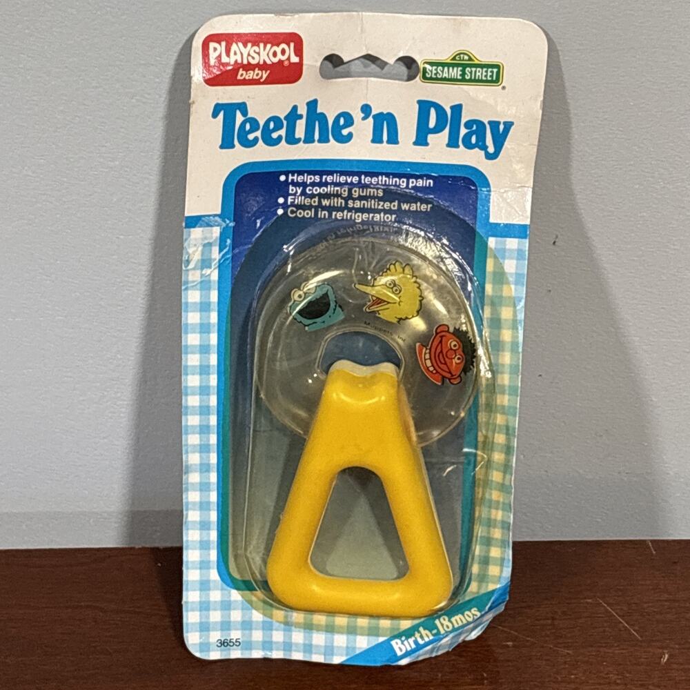 Sesame Street Playskool Baby Teether Teethe’n Play Cookie Monster Ernie Big Bird